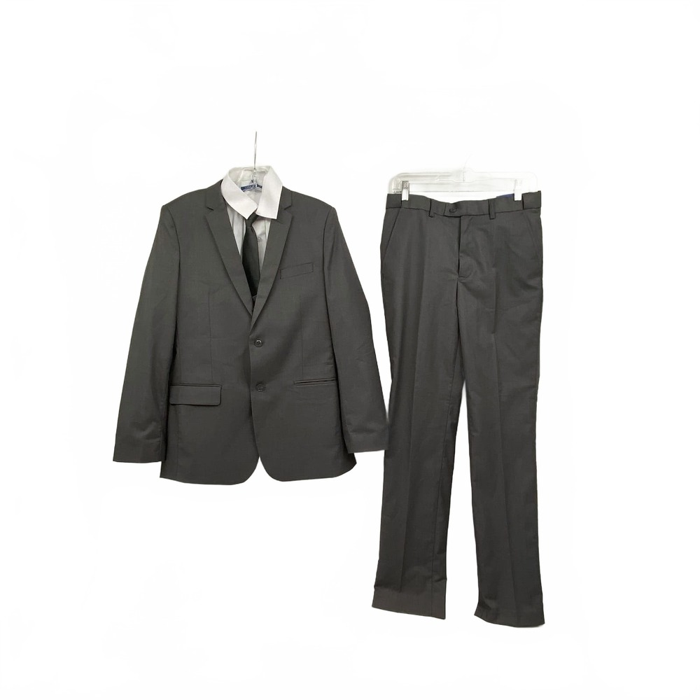 Perry Ellis 5PC Suit Set | Boys’ 18 Regular Gray Formal Polyester